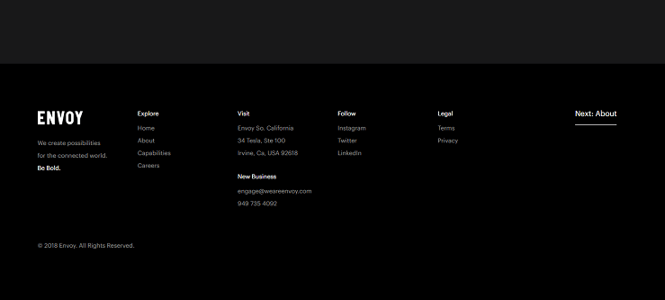 设计完美的网站页脚 设计完美的网站页脚