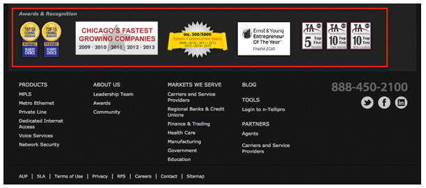 设计完美的网站页脚 设计完美的网站页脚